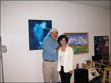 19.jpg - Diane w/ WMOT Jazz 89 program director Greg Lee, Nashville, TN
